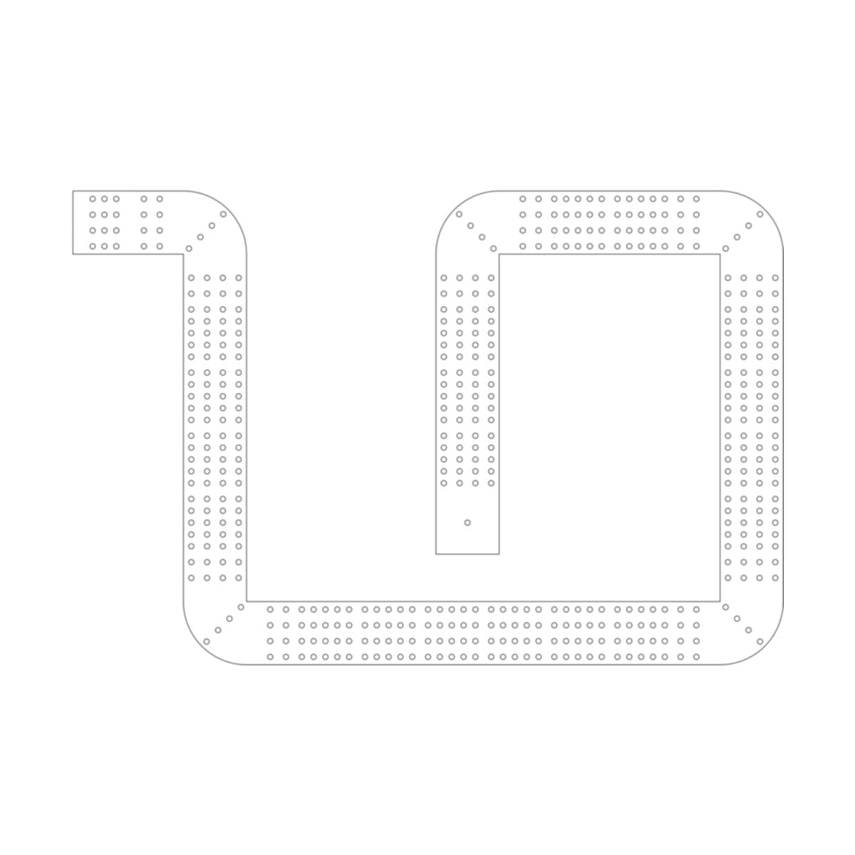 10 Cribbage Board Pattern / Template