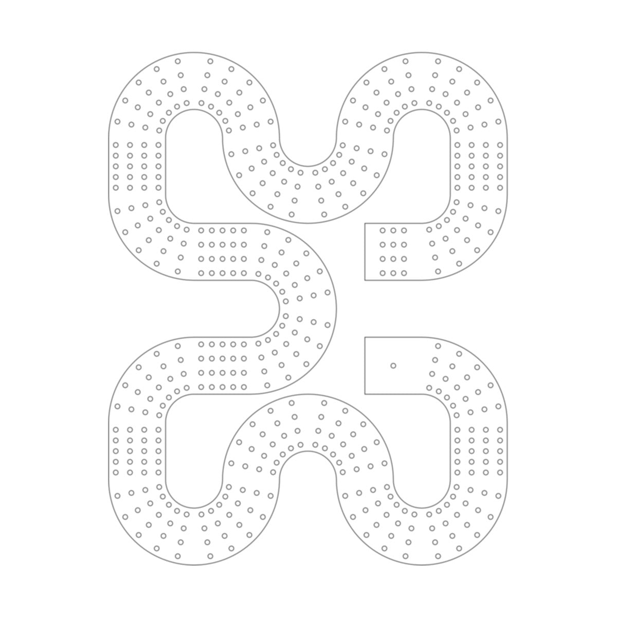 30 Cribbage Board Pattern / Template