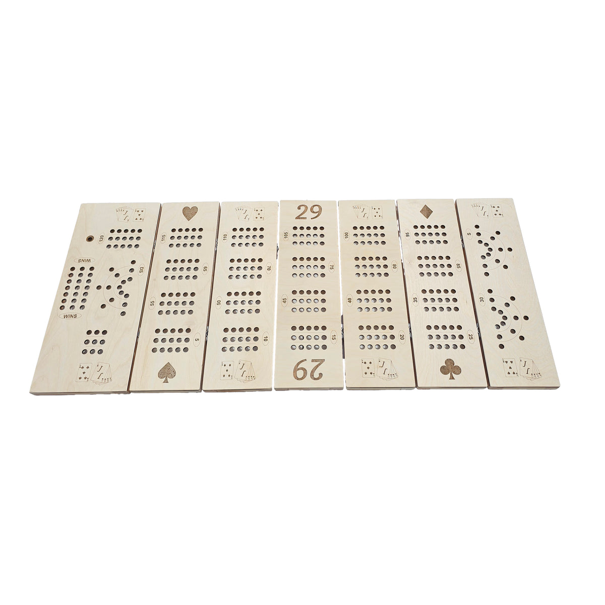 large table sized sectional cribbage board