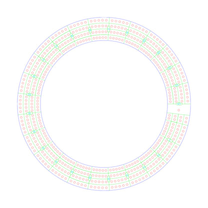 Round / Circle Cribbage Board Pattern / Template