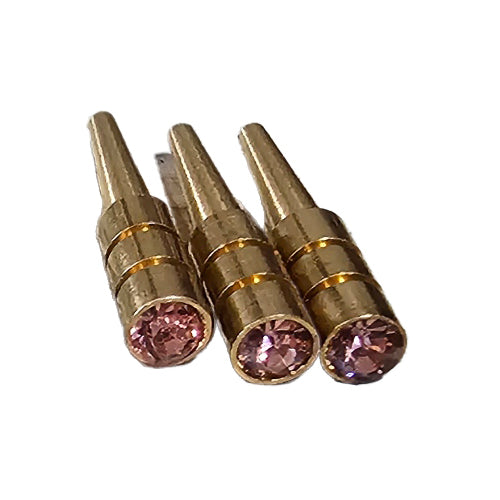 1/8" Crystal Tapered Metal Cribbage Pegs Set of 12