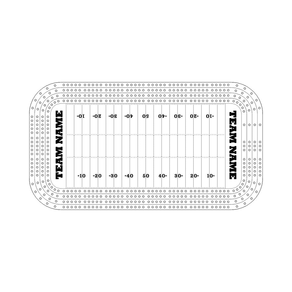 The Ultimate Stadium Series | 4-Lane Multi-Level Sports Cribbage Board Collection Templates