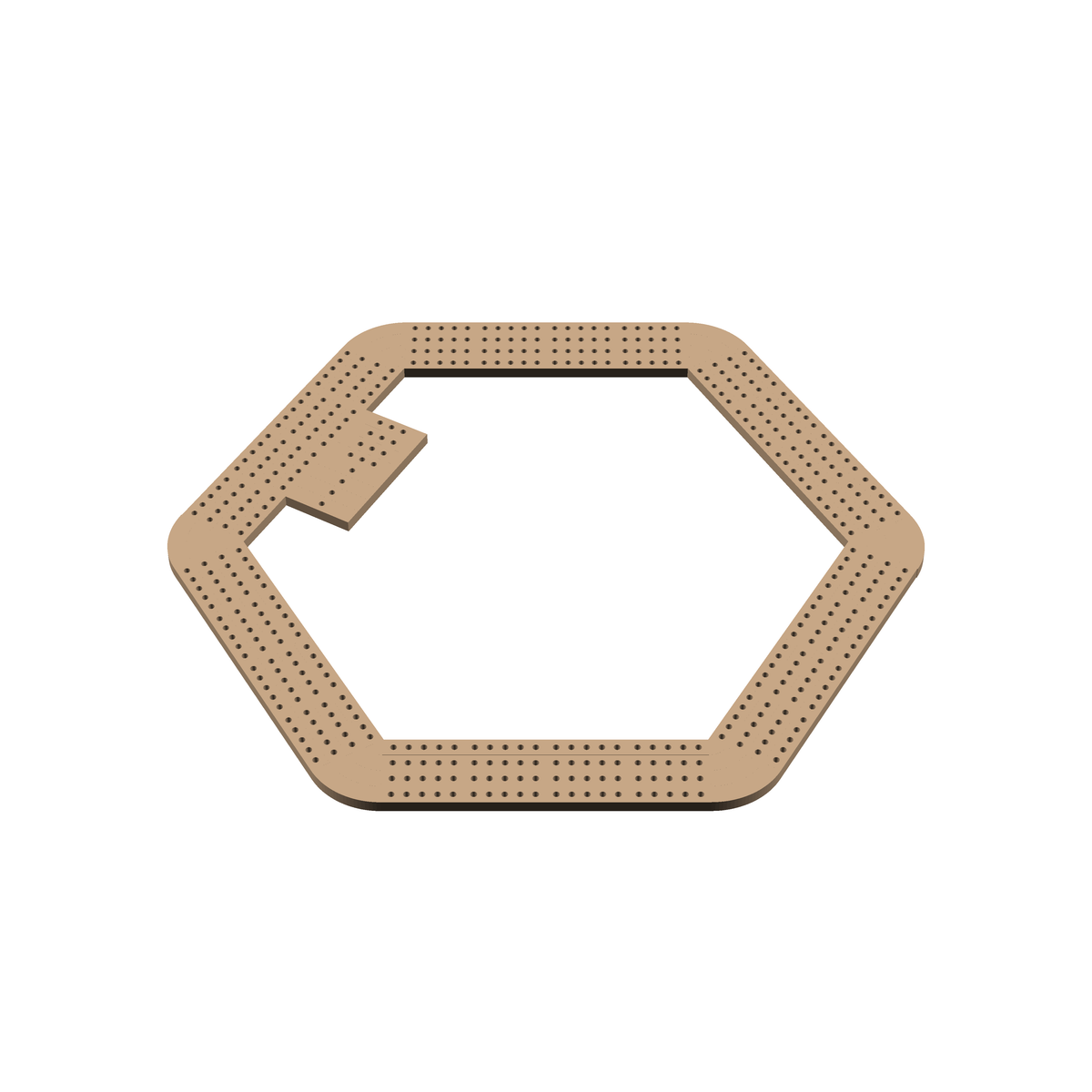 Cribbage Puzzle Pieces Kit Hexagon